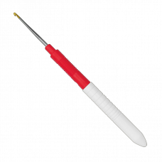 Крючок, вязальный, экстратонкий с ручкой, №0,75, 13 см